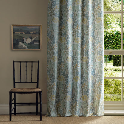 Morris Cornflower Lemon/Sage Fabric By The Metre