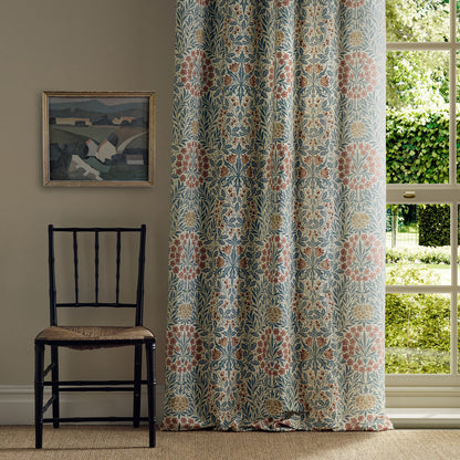 Morris Daisy & Oak Madder/Teal Roman Blind