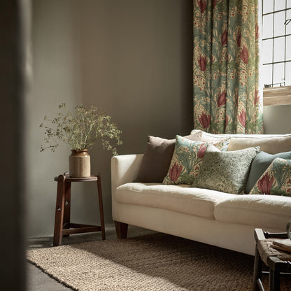 Morris Lent Lily Plum/Bayleaf Fabric By The Metre