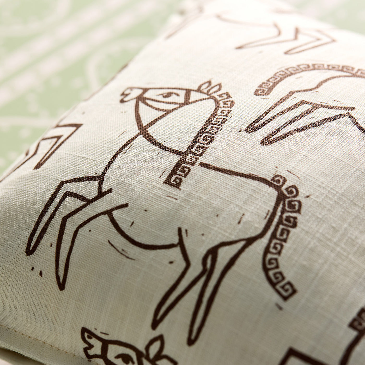 Scion Canter Print Chestnut Fabric By The Metre