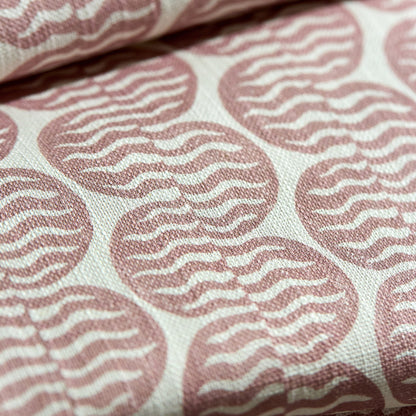 Scion Raft Stripe Print Dusk Pink Fabric By The Metre