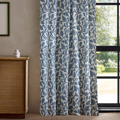 Scion Sweet Bay Print Indigo Fabric By The Metre