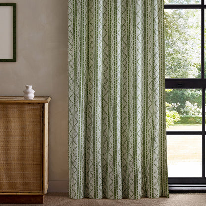 Scion Split Pea Print Pine Fabric By The Metre