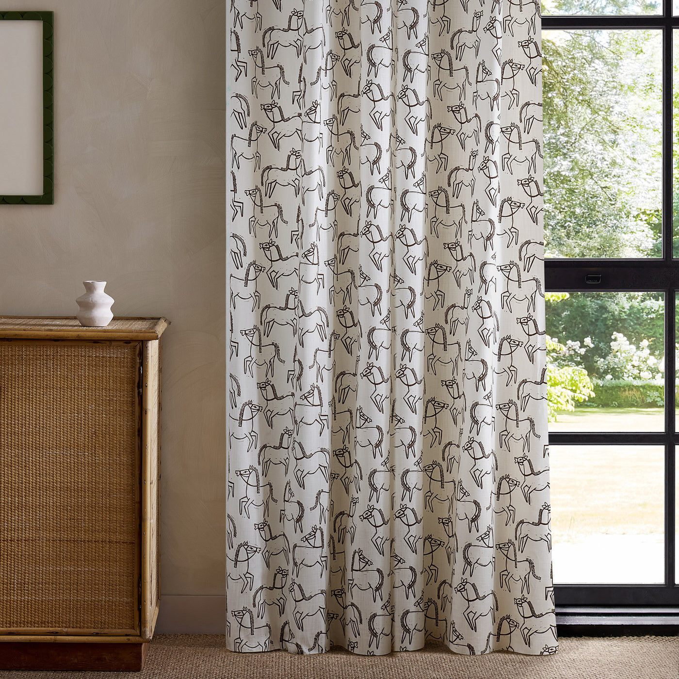 Scion Canter Print Chestnut Fabric By The Metre