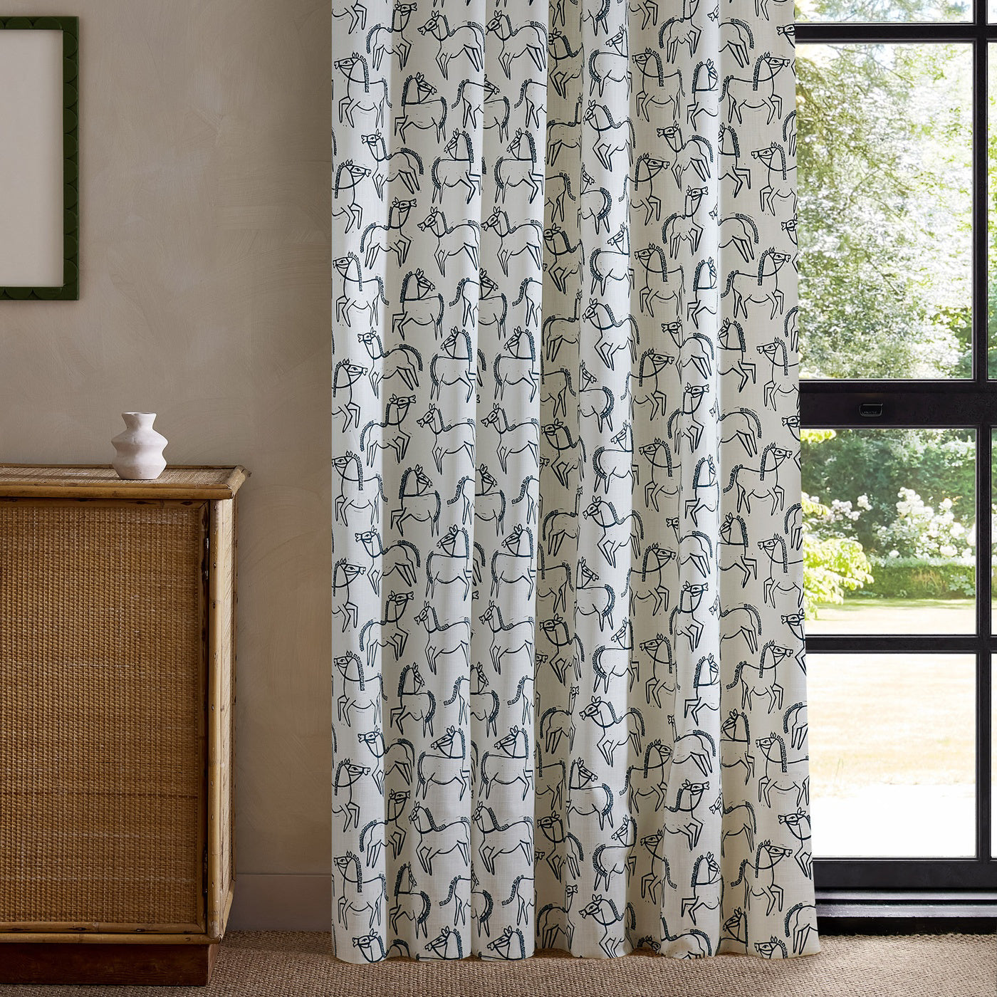 Scion Canter Print Ink Fabric By The Metre