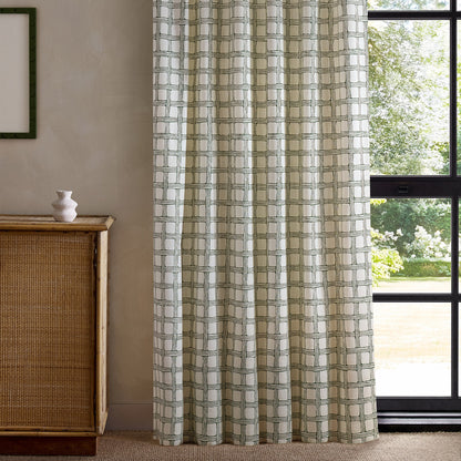 Scion Fretwork Print Forest Fabric By The Metre