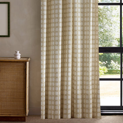 Scion Fretwork Print Honey Fabric By The Metre