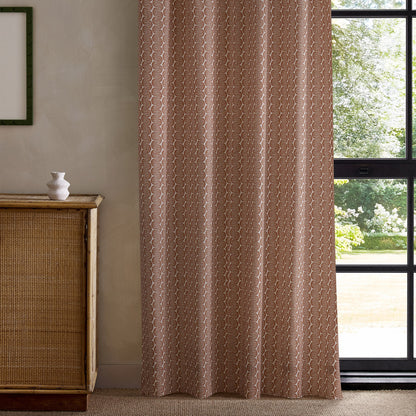 Scion Raft Stripe Print Rust Fabric By The Metre