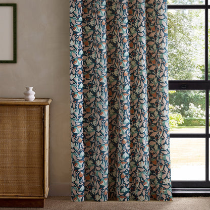 Scion Dancing Daisies Print Midnight Fabric By The Metre