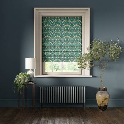 William Morris Collection - Strawberry Thief Teal - Made to Measure Roman Blinds