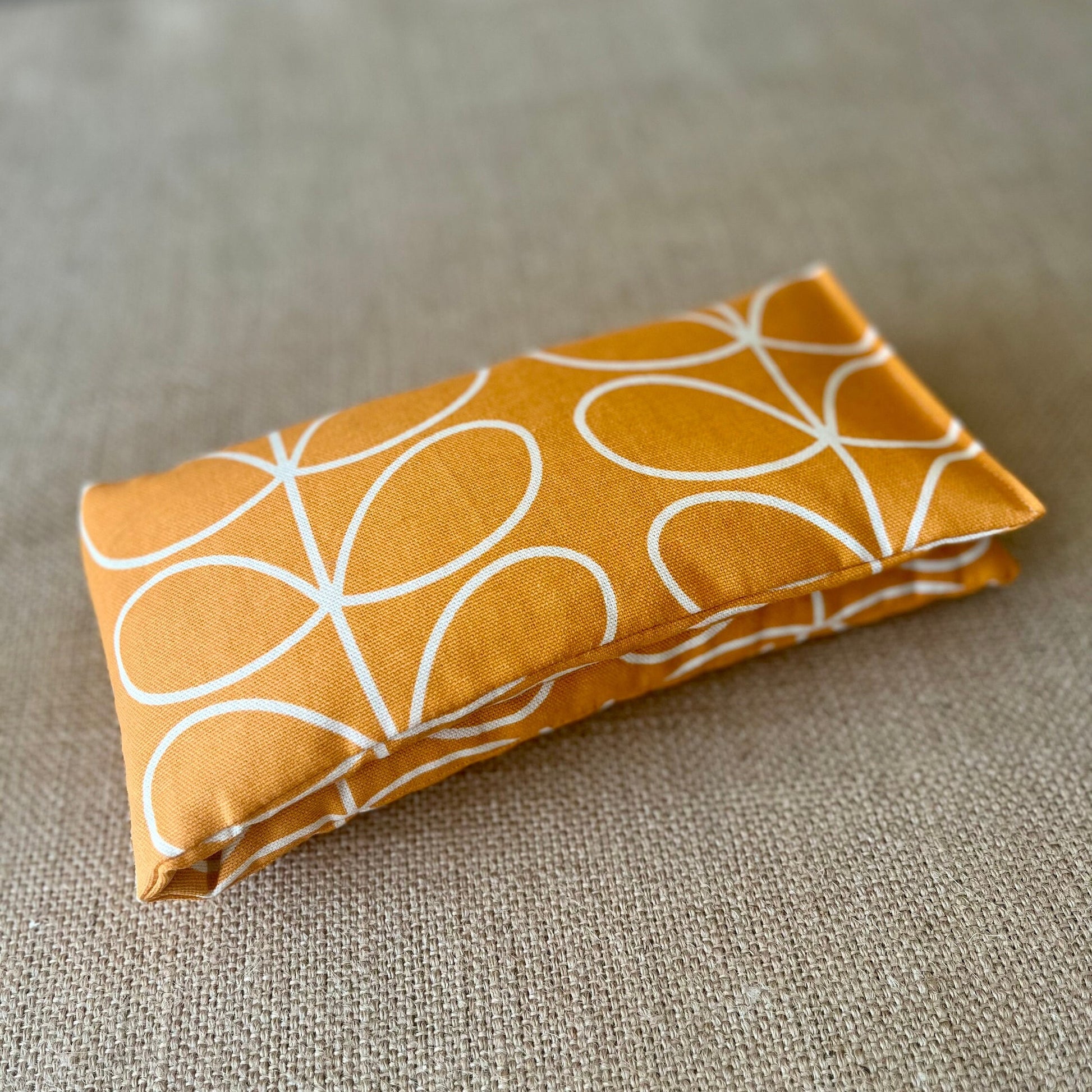 Lavender Heat Pack, Orange Papaya Stem, Reheatable Eye Mask, Muscle Menstrual, Labour Pain Relief, Lavender Scented Orla Kiely Print