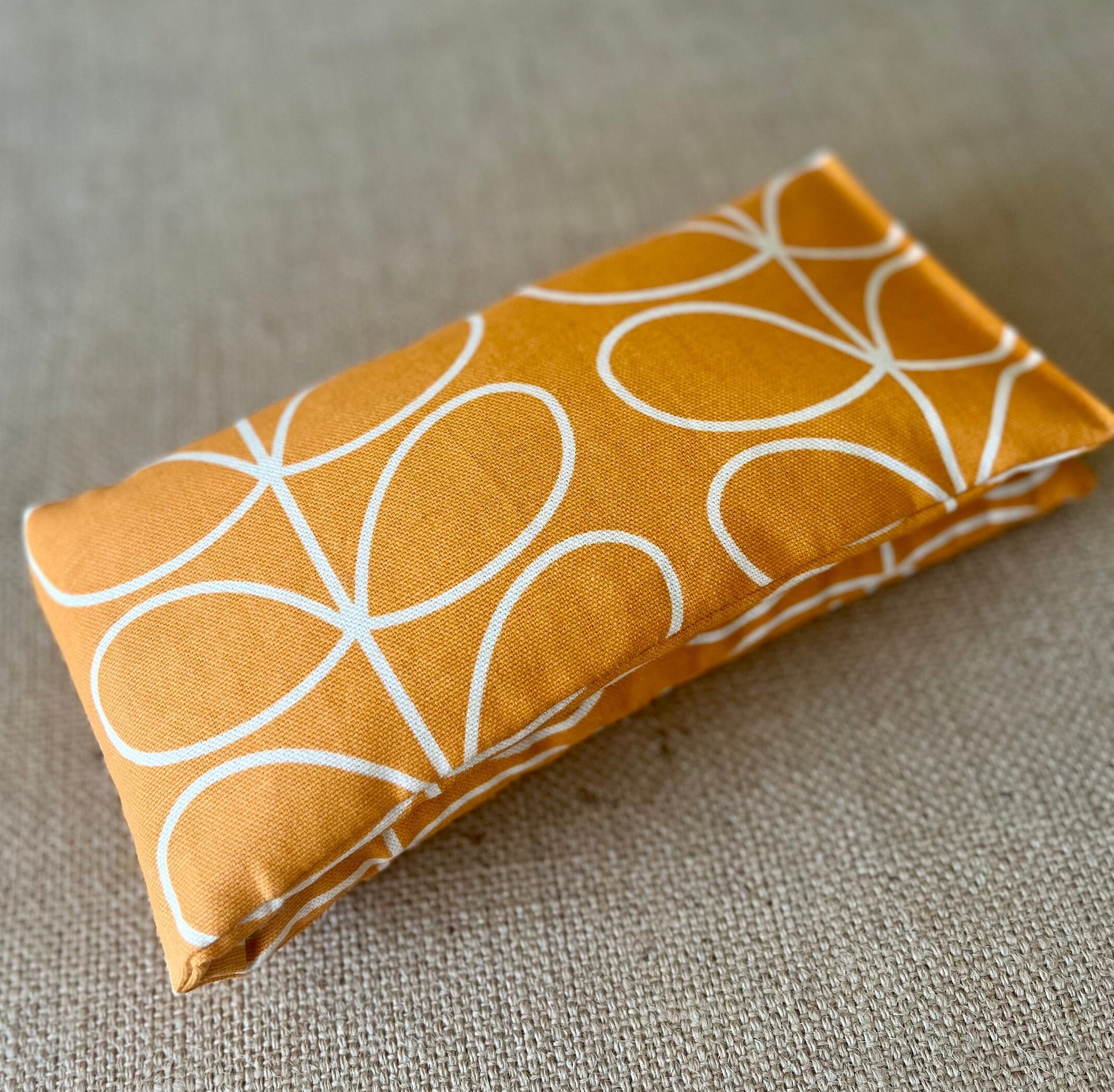 Lavender Heat Pack, Orange Papaya Stem, Reheatable Eye Mask, Muscle Menstrual, Labour Pain Relief, Lavender Scented Orla Kiely Print