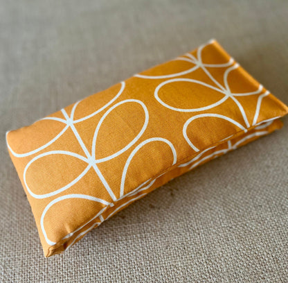 Lavender Heat Pack, Orange Papaya Stem, Reheatable Eye Mask, Muscle Menstrual, Labour Pain Relief, Lavender Scented Orla Kiely Print