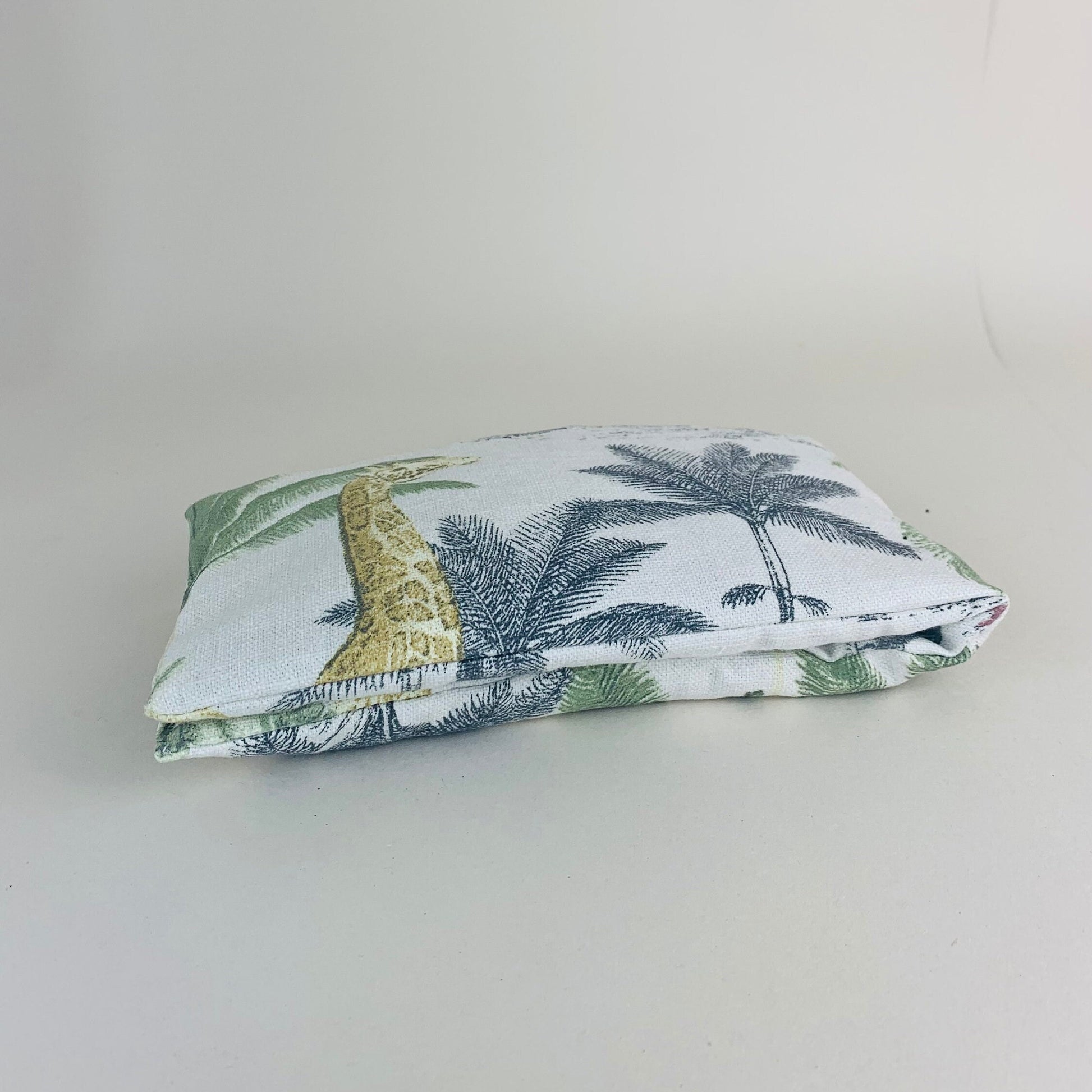 Aromatherapy Heat Pack, Safari Printed Linen, Nature inspired neck Wrap for Muscle, Menstrual, Labour & Pain Relief, Lavender Scented