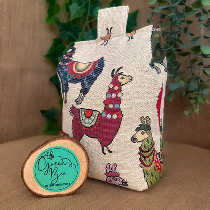 Large Llama Fabric Door Stop: Rustic Elegance for Home Decor (Filled or Fill at Home)