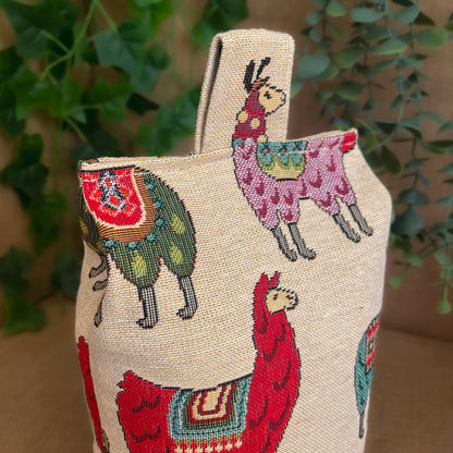 Large Llama Fabric Door Stop: Rustic Elegance for Home Decor (Filled or Fill at Home)