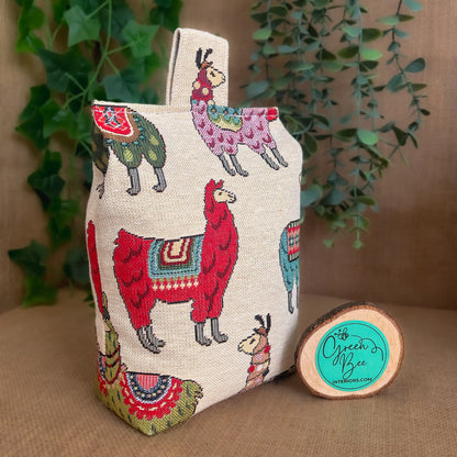 Large Llama Fabric Door Stop: Rustic Elegance for Home Decor (Filled or Fill at Home)