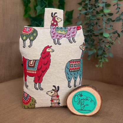 Large Llama Fabric Door Stop: Rustic Elegance for Home Decor (Filled or Fill at Home)