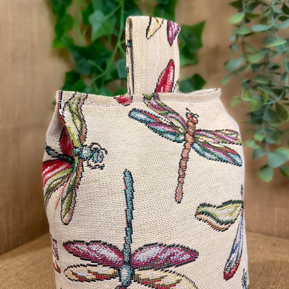 Large Dragon Fly Fabric Door Stop: Rustic Elegance for Home Decor (Filled or Fill at Home)