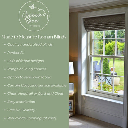 Scion Sweet Bay Print Forest Roman Blind