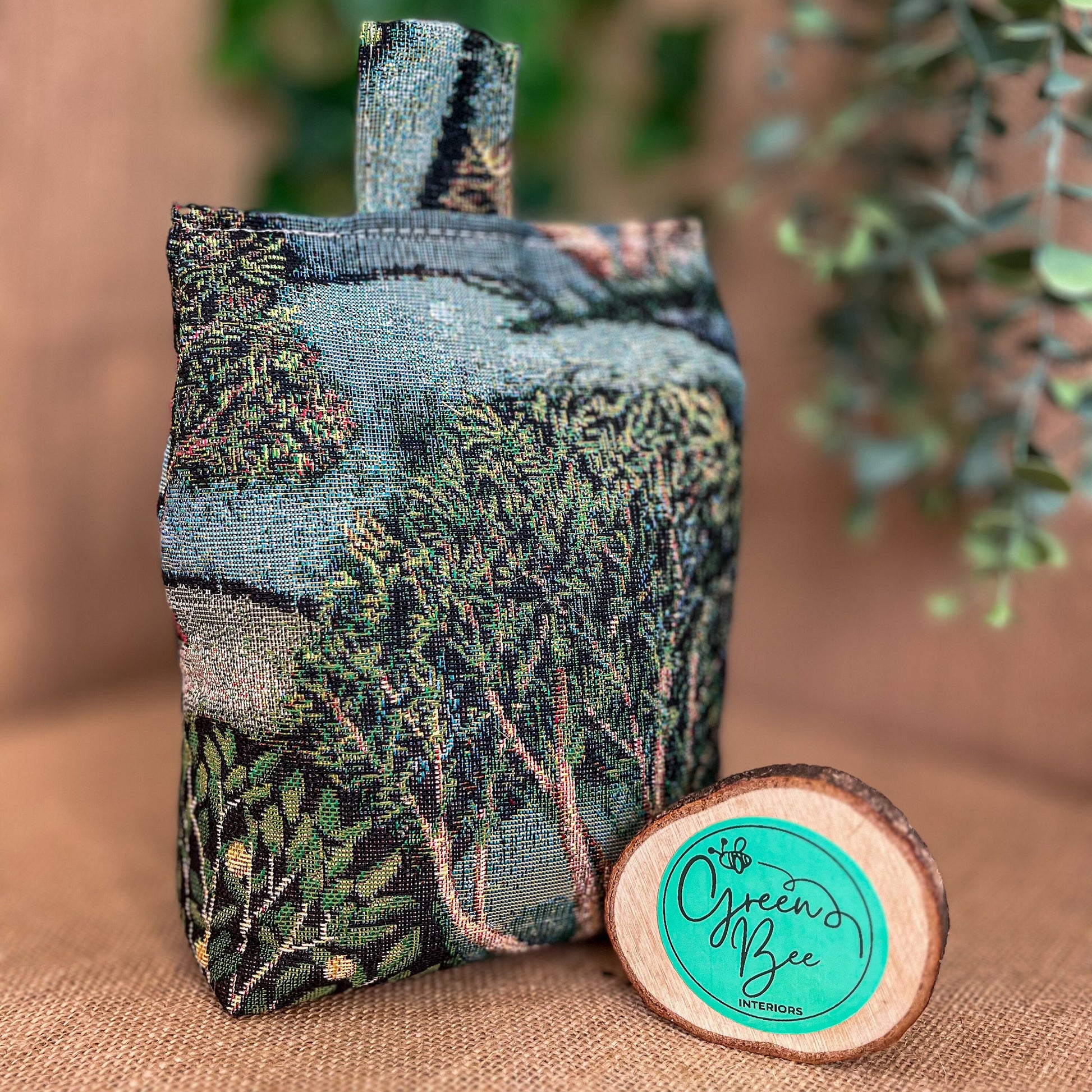 Large Woodland Forest Door Stop: Rustic Elegance for Home Decor (Filled or Fill at Home)