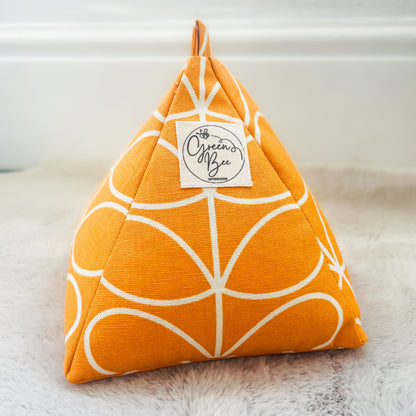 Handmade Orla Kiely Papaya Stem Fabric Doorstops – Pre-filled or Fill-at-Home Options - Scandi Retro Home Decor