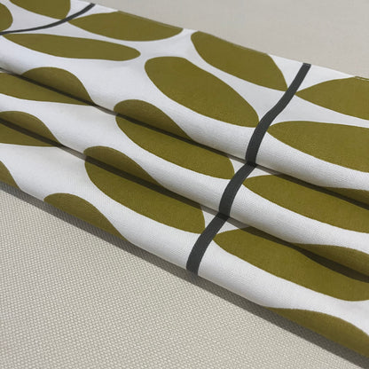 Custom Roman Blinds Orla Kiely Fabric Giant Stem Spot Flower - 4 Colours, Made-to-Measure, Standard/ Blackout Lining, Chain Headrail