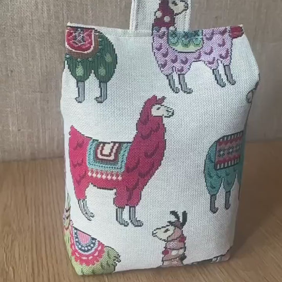 Large Llama Fabric Door Stop: Rustic Elegance for Home Decor (Filled or Fill at Home)