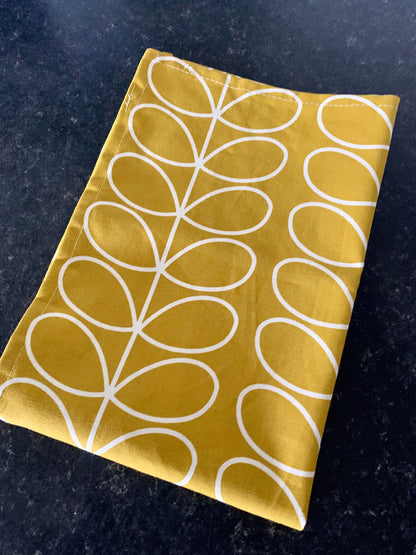 Dandelion Yellow Orla Kiely Linear Stem Kitchen towel / Tea towel