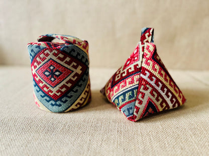 Kilim Fabric Door Stop: Rustic Elegance for Home Decor