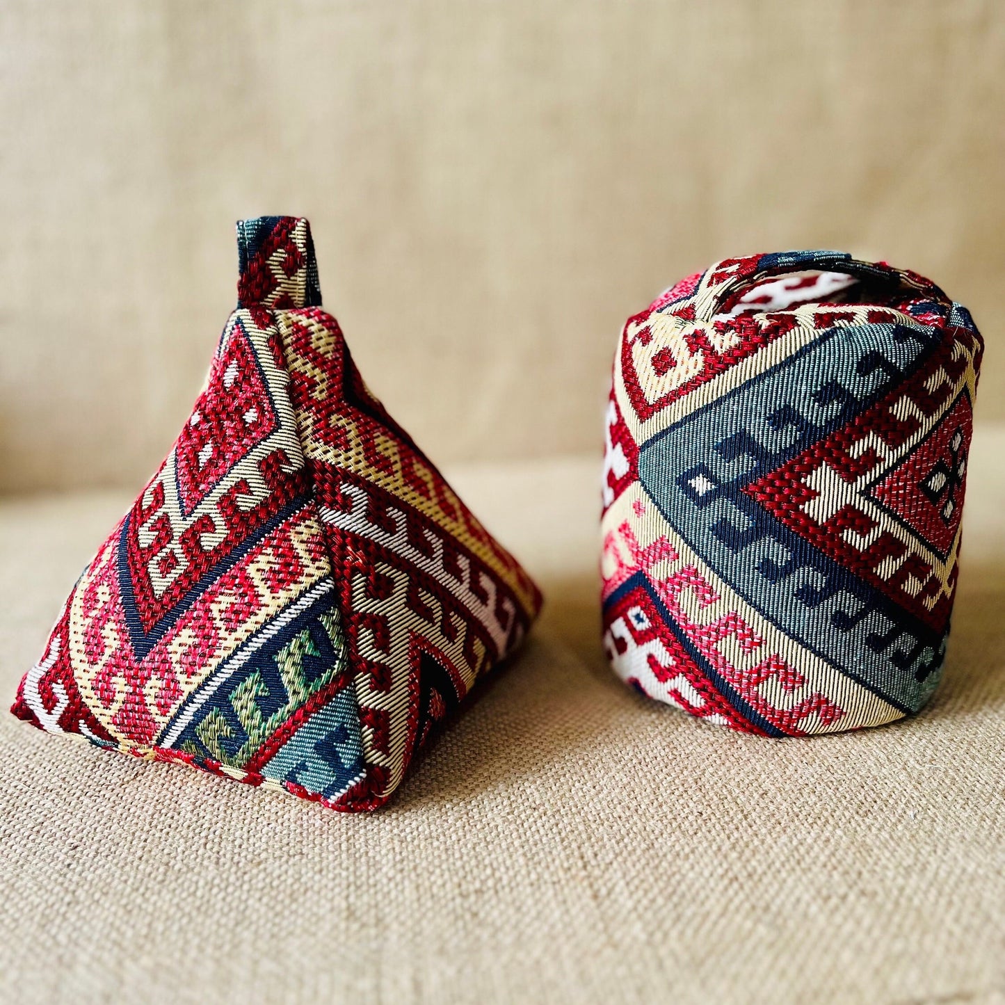 Kilim Fabric Door Stop: Rustic Elegance for Home Decor