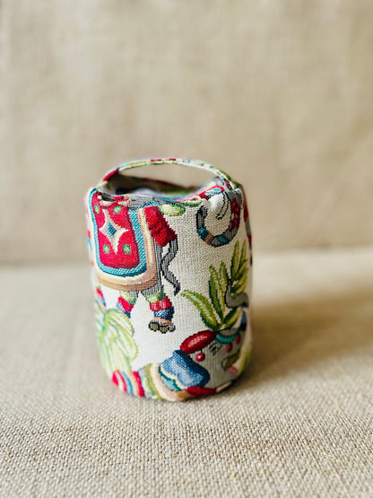 Elephant Tapestry Doorstop: Boho Rustic Home Decor