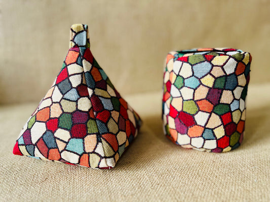 Mosaic Tapestry Style Doorstop: Rustic Home Decor