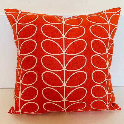 Linear Stem Cushion Covers, Retro Funky Home Decor, Orla Kiely Scatter Cushion, Zip Closing, 16” x 16”