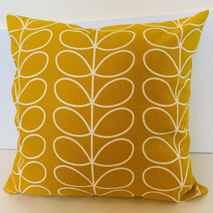 Linear Stem Cushion Covers, Retro Funky Home Decor, Orla Kiely Scatter Cushion, Zip Closing, 16” x 16”