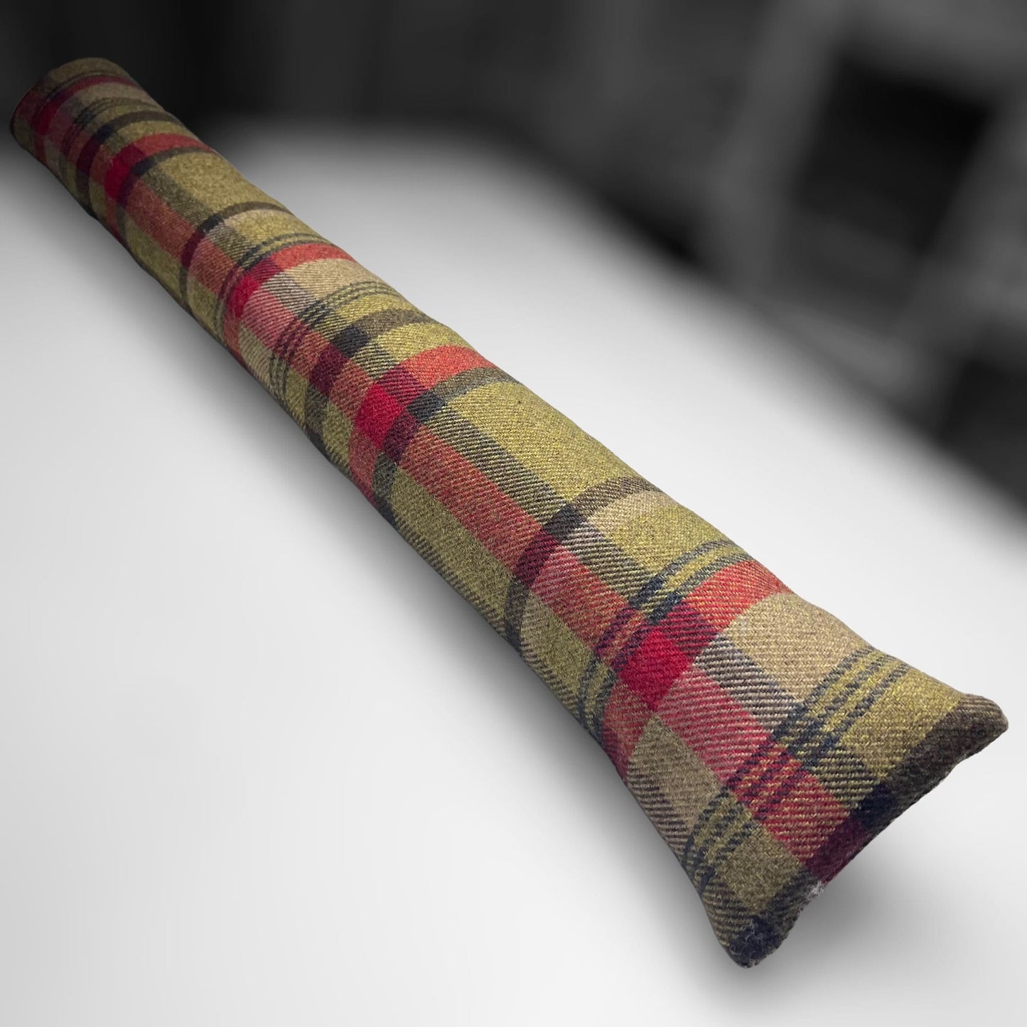 Hunter Wool Tartan Heavy Draught Excluder, Farmhouse Decor