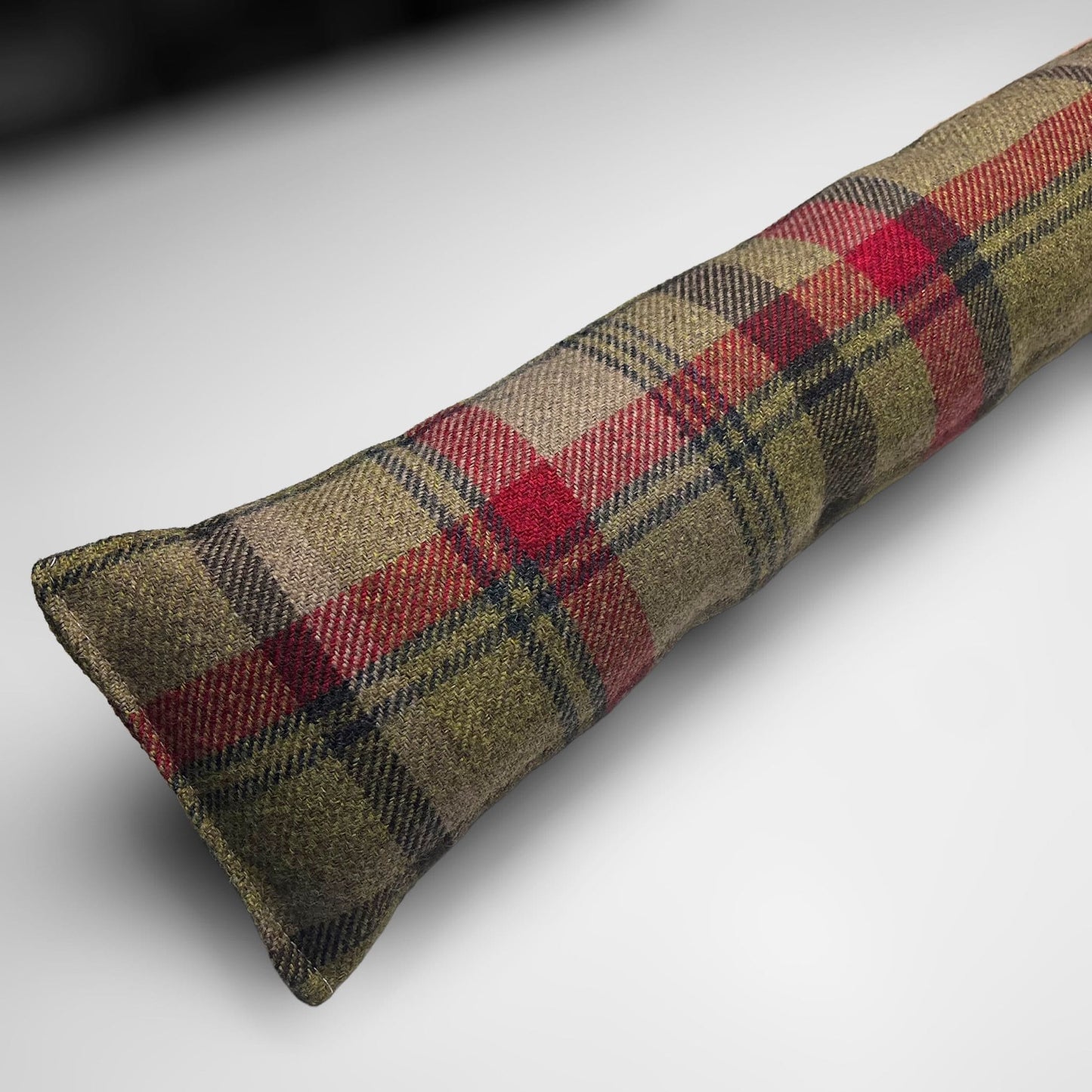 Hunter Wool Tartan Heavy Draught Excluder, Farmhouse Decor