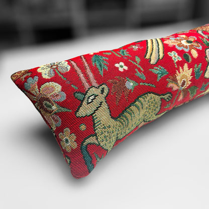 Tudor Forest Tapestry Draught Excluder – Weighted, Farmhouse Decor