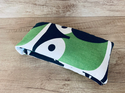 Orla Kiely Wheat Heat Pack: Green Owl Design, Lavender Relief