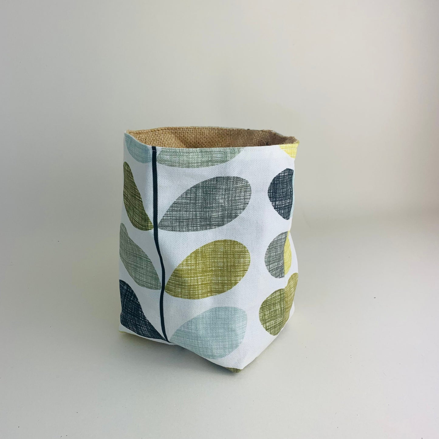 Scribble Seagrass Stem Orla Kiely Plant Pot Covers: Retro Decor, Multiple Sizes