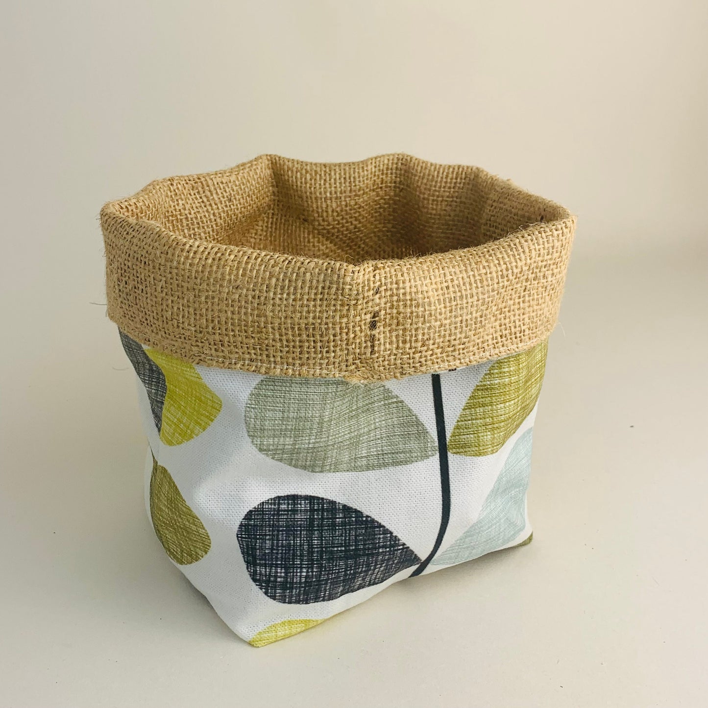 Scribble Seagrass Stem Orla Kiely Plant Pot Covers: Retro Decor, Multiple Sizes