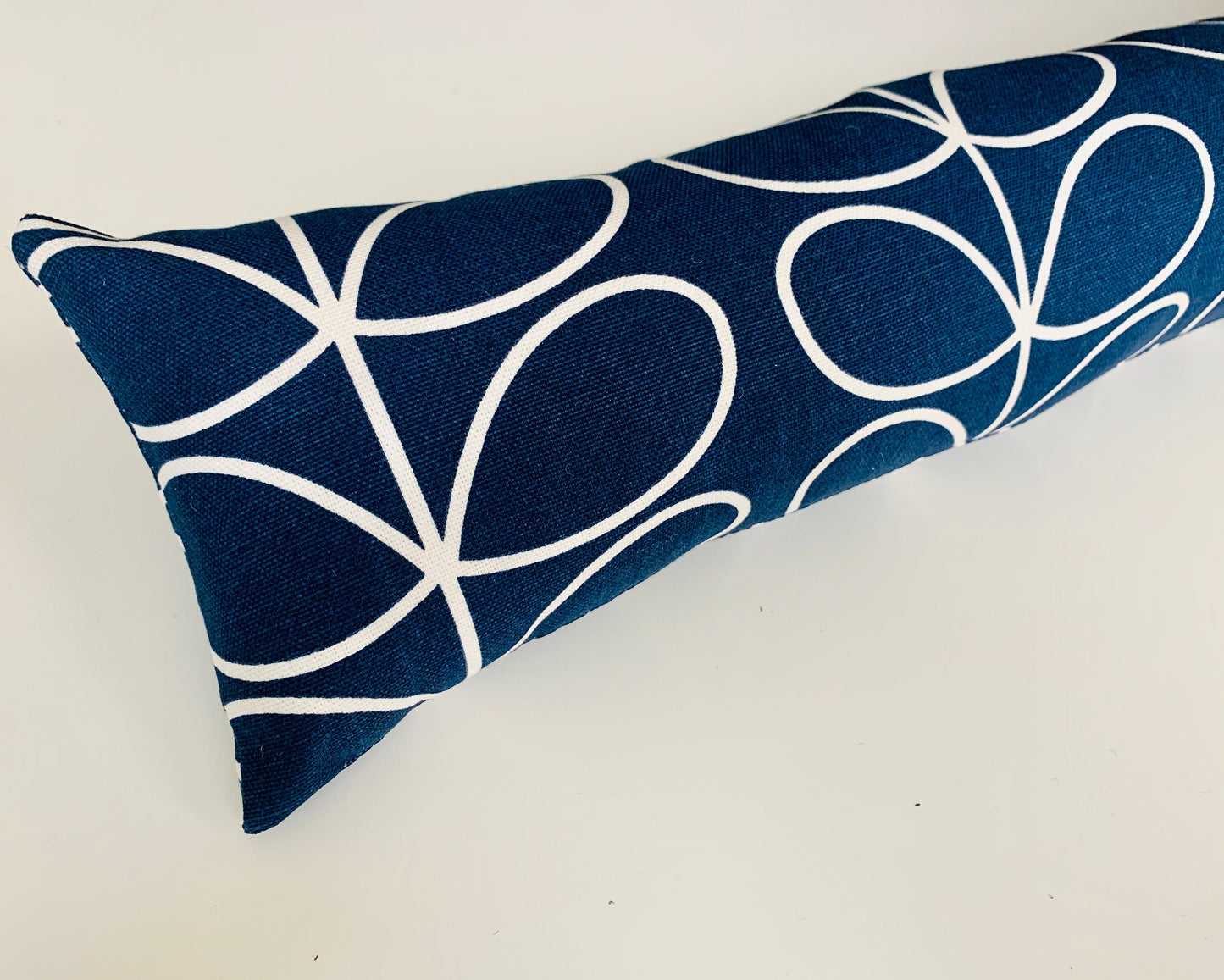 Navy Blue Stem Orla Kiely Heavy Draught Excluder, Retro Decor