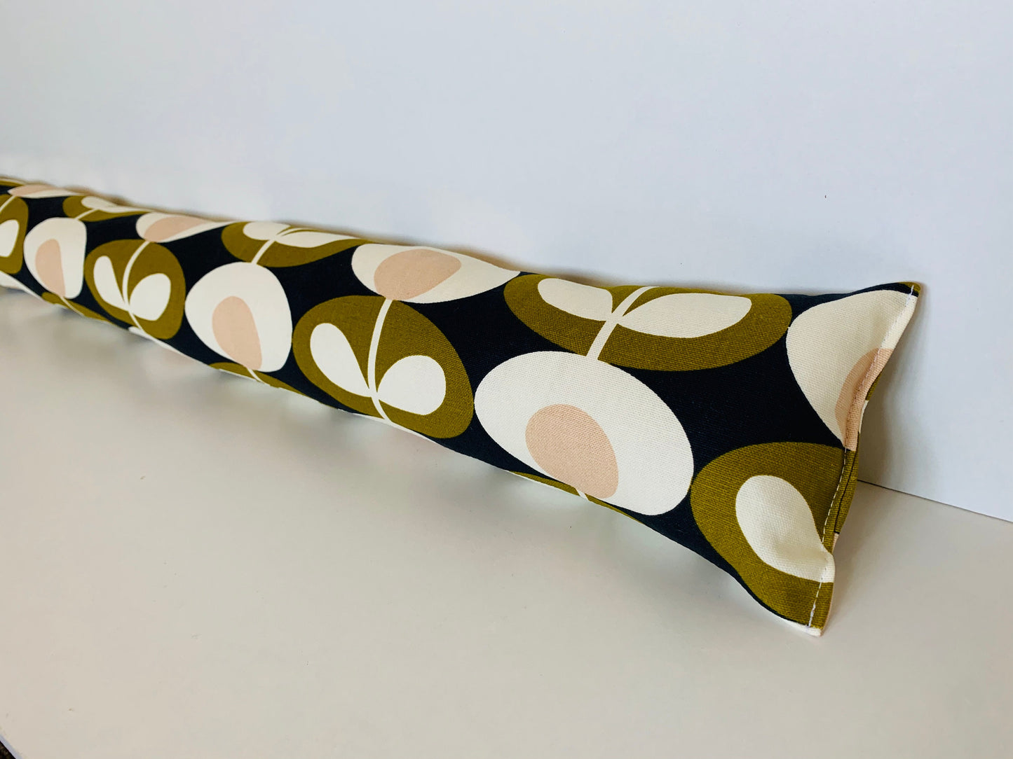 Olive Oval Orla Kiely Heavy Draught Excluder, Retro Decor