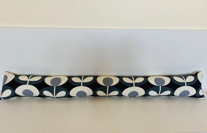 Grey Oval Orla Kiely Heavy Draught Excluder, Retro Decor