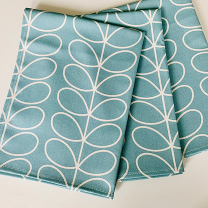 Orla Kiely Blue Stem Tea Towels: Retro Kitchen Decor