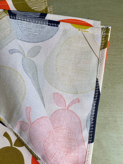 Orla Kiely Scribble Pear Tea Towels: Retro Kitchen Decor