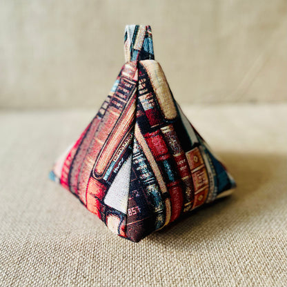 Library Book Woven Fabric Door Stop: Rustic Home Decor