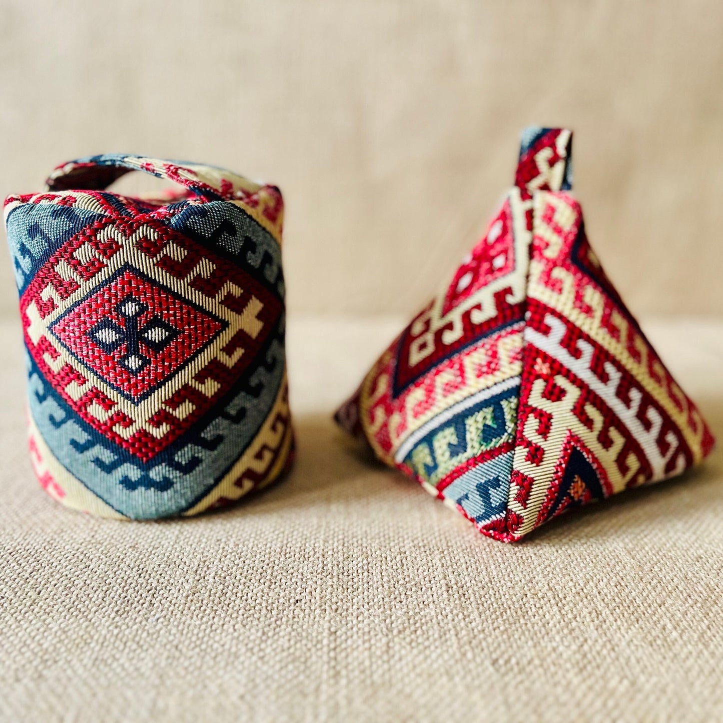 Kilim Fabric Door Stop: Rustic Elegance for Home Decor