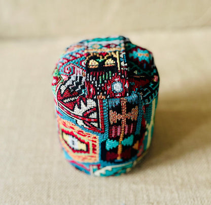 Moroccan Tapestry Doorstop: Boho Rustic Home Decor