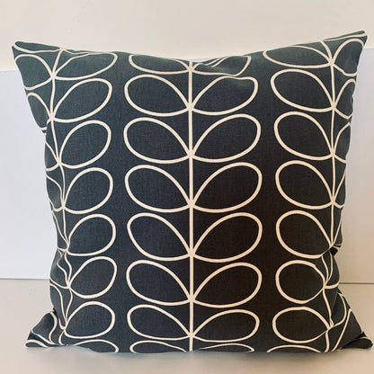 Linear Stem Cushion Covers, Retro Funky Home Decor, Orla Kiely Scatter Cushion, Zip Closing, 16” x 16”